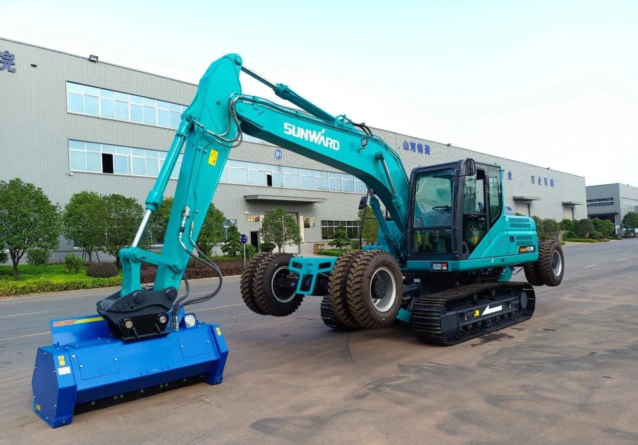 海内首台！币游国际智能15吨级轮履两用开带机乐成下线