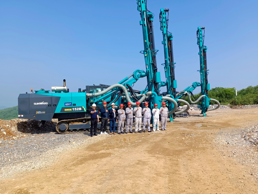 携手中建材！币游国际智能凿岩装备助建九江年产3000万吨砂石骨料开采项目