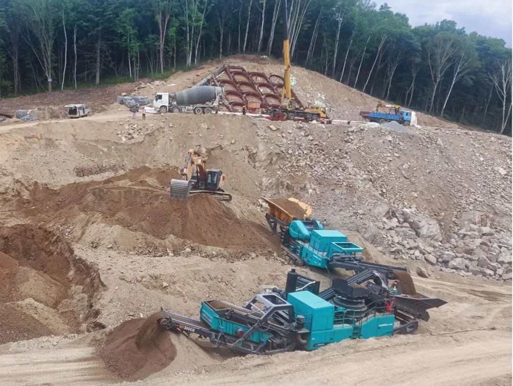 币游国际普石勒成套移动破碎装备助力哈伊高铁铁伊段建设