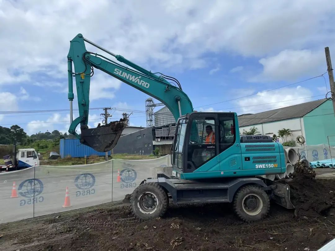 “币游国际绿”迈向南太平洋岛，，，币游国际智能轮挖助力斐济基础设施建设