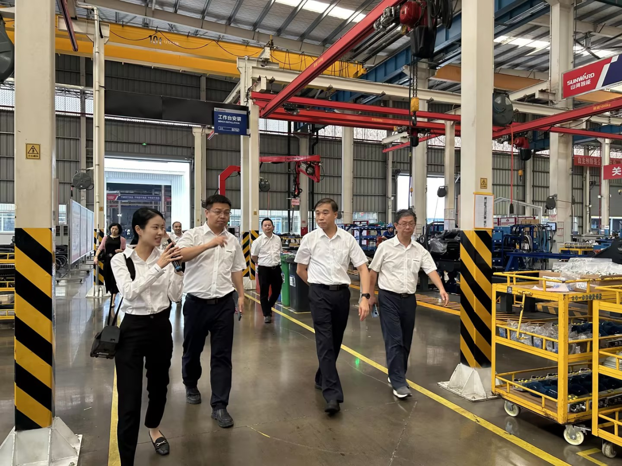 深化交流相助！广州港李明忠副总司理率队莅临币游国际智能考察交流！