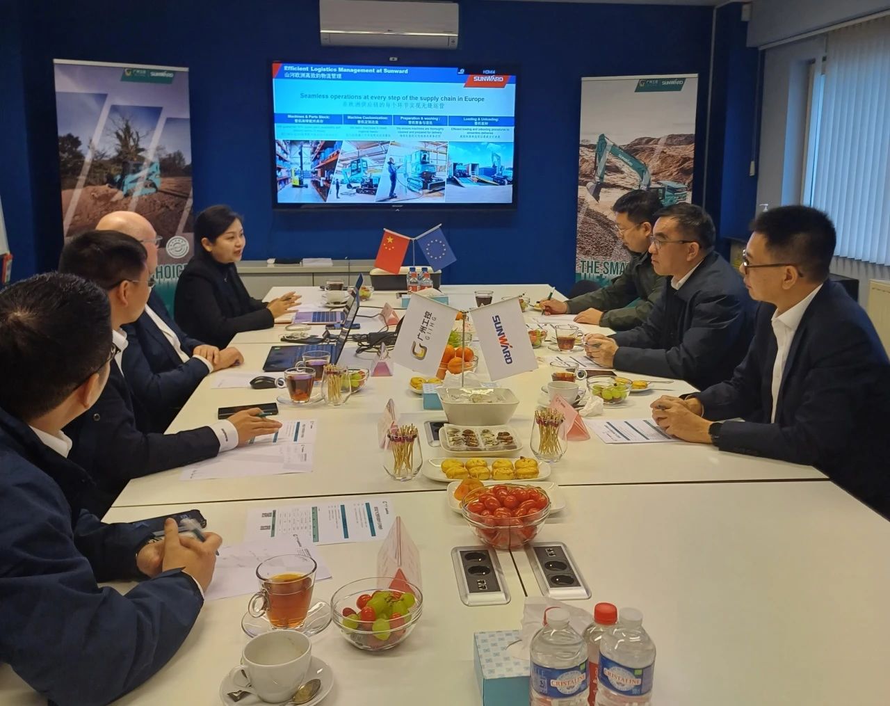 广州工控集团总司理王福铸率队考察币游国际智能欧洲子公司